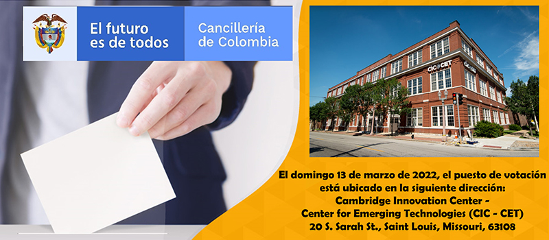 votaciones, colombia, voto enel extranjero, voto colombianos en st louis, stl, stlouis, stlmo, Cambridge Innovation Center, Center for Emerging Technologies, colombianos, CIC, CET, redlatinastl, colombianos en el extranjero, votaciones 2022, 